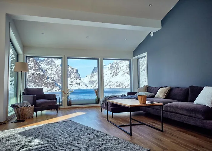 Daire Lofoten Panorama Luxury With Sauna In *
