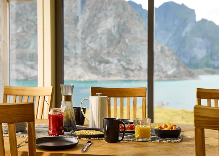Lofoten Panorama Luxury With Sauna In Apartamento Reine